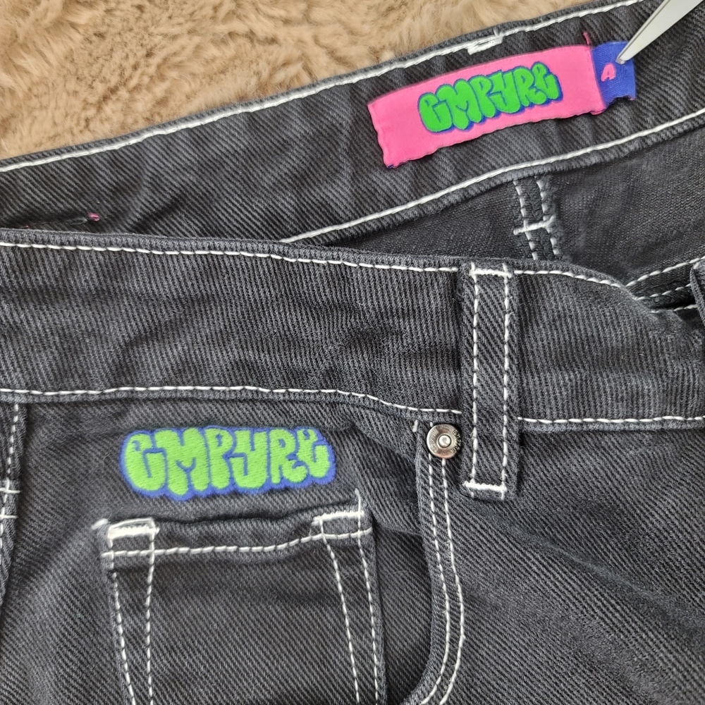 Empyre Black Cargo Pants ; JNCO Inspired - Picture 4 of 11